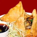 Red Pasta Samosa